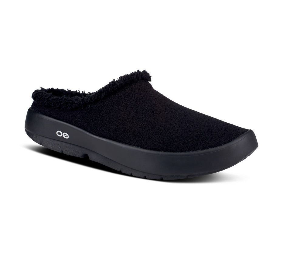 Oofos Oocoozie Mule - Men's Slippers Black - Canada ( NGHK-03987 )